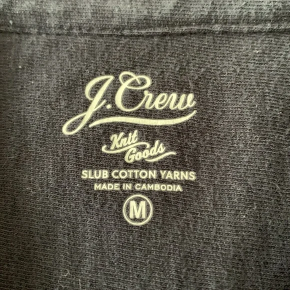 J. Crew Blue and White Short Sleeve Button Down Shirt, Medium - Picture 2 of 6